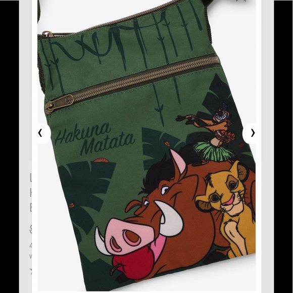 LOUNGEFLY DISNEY THE LION KING Simba & Pals Hakuna Matata CROSSBODY BAG! - Picture 3 of 4